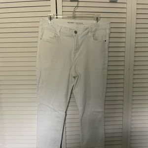 Old Navy white skinny jeans